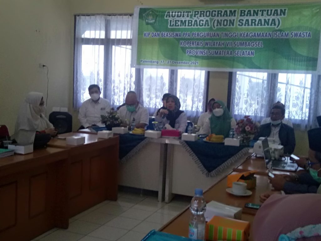 Audit Program Bantuan Sarana dan Prasarana PTKIS Kopertais Wilayah VII Sumbagsel di Provinsi Sumatra Selatan
