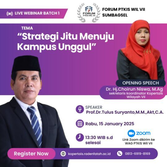 Forum PTKIS Wilayah VII Sumbagsel: Strategi Menuju Kampus Bereputasi